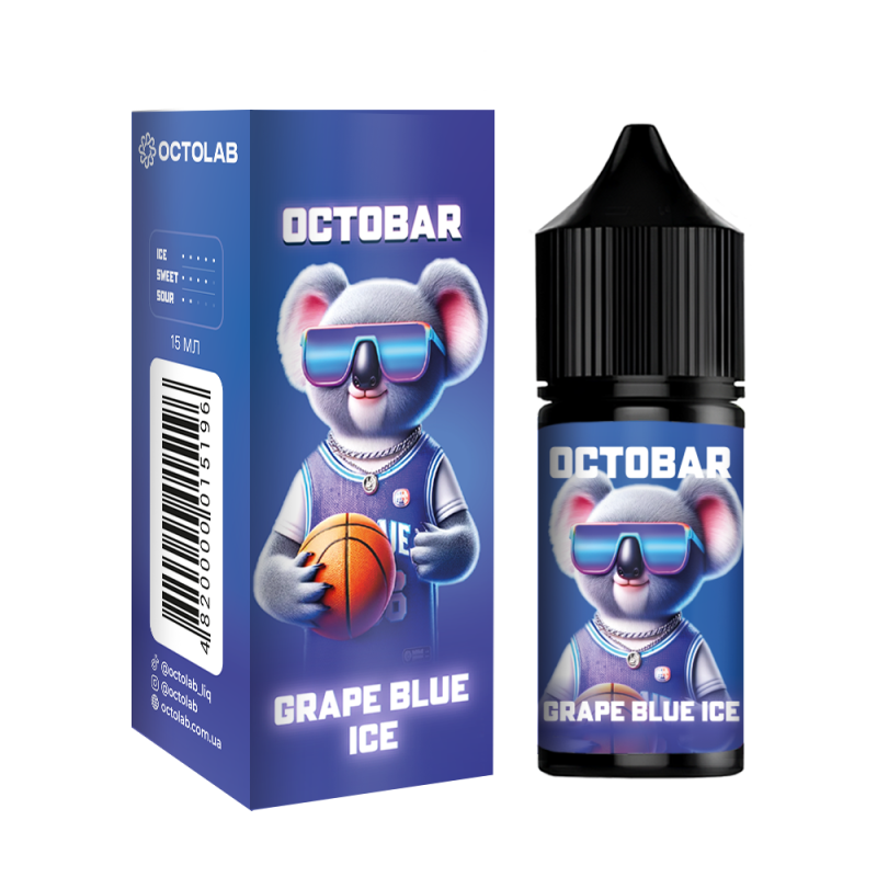 Ароматизатор Octobar Grape Blue Ice 15мл Ароматизатор Octobar Grape Blue Ice 15мл
