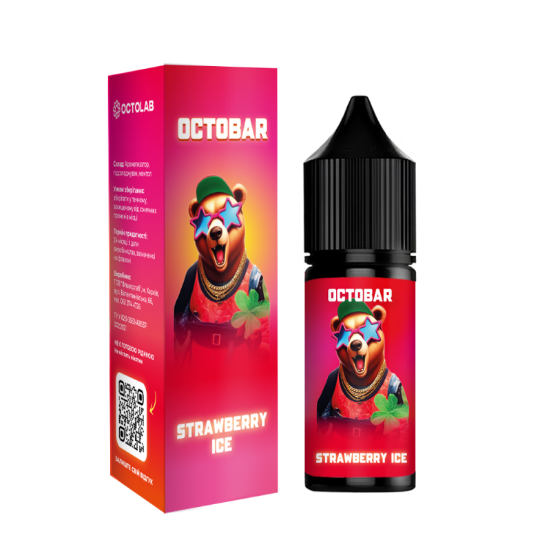 Ароматизатор Octobar Strawberry Ice 7,5 мл Ароматизатор Octobar Strawberry Ice 7,5 мл