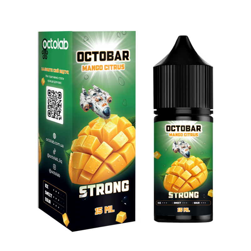 Ароматизатор Octobar Strong Mango Citrus 15ml Ароматизатор Octobar Strong Mango Citrus 15ml