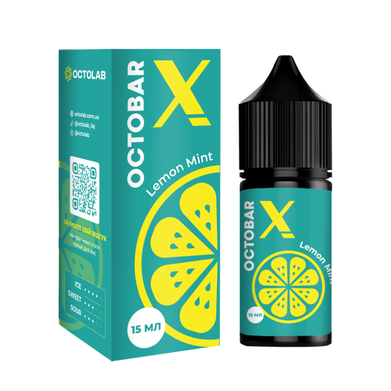 Ароматизатор Octobar X Lemon Mint 15мл Ароматизатор Octobar X Lemon Mint 15мл