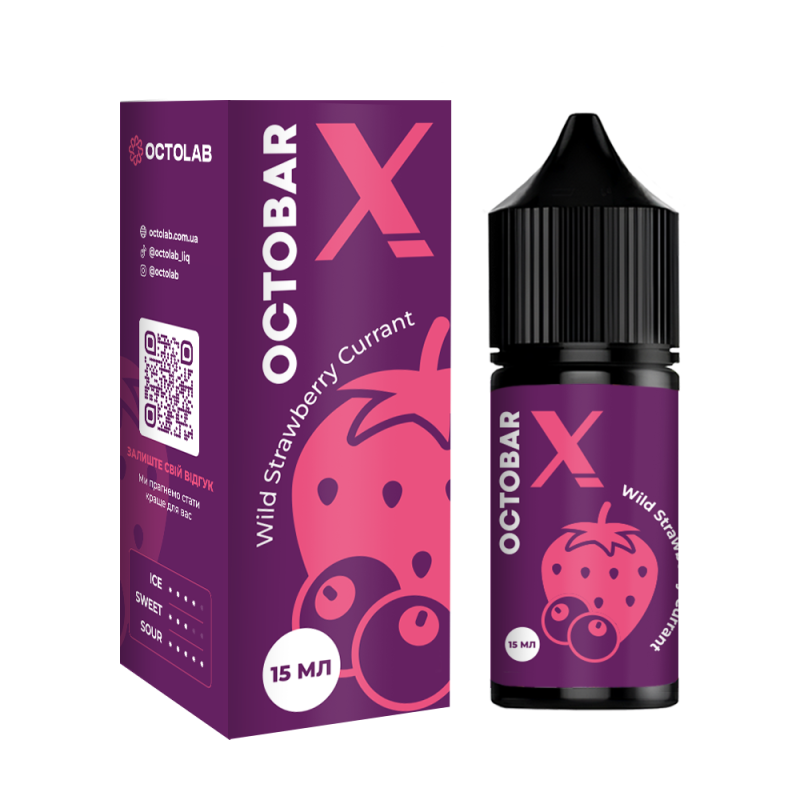 Ароматизатор Octobar X Wild Strawberry Currant 15мл Ароматизатор Octobar X Wild Strawberry Currant 15мл